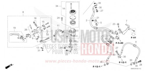MAITRE-CYLINDRE DE FREIN AVANT CYLINDRE (CBR1000SP) CBR1000SPN de 2022